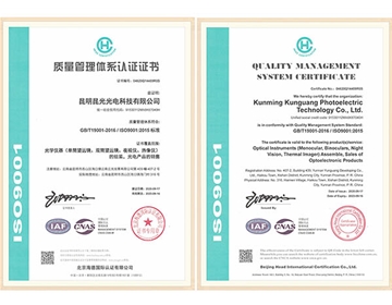 Quality Management System Certificates